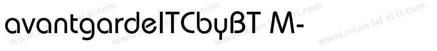 avantgardeITCbyBT M字体转换